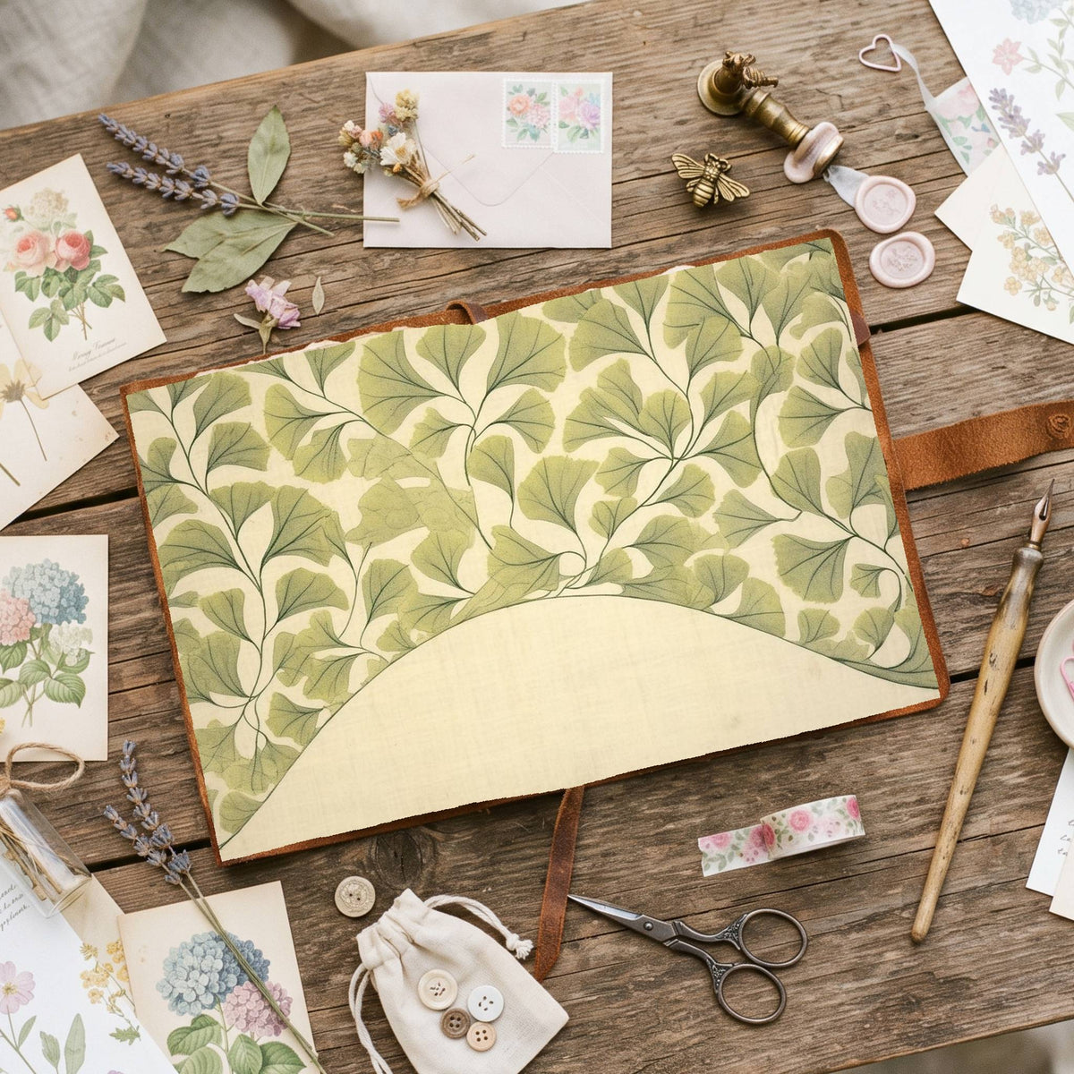 Ginkgo Leaves Digital Papers