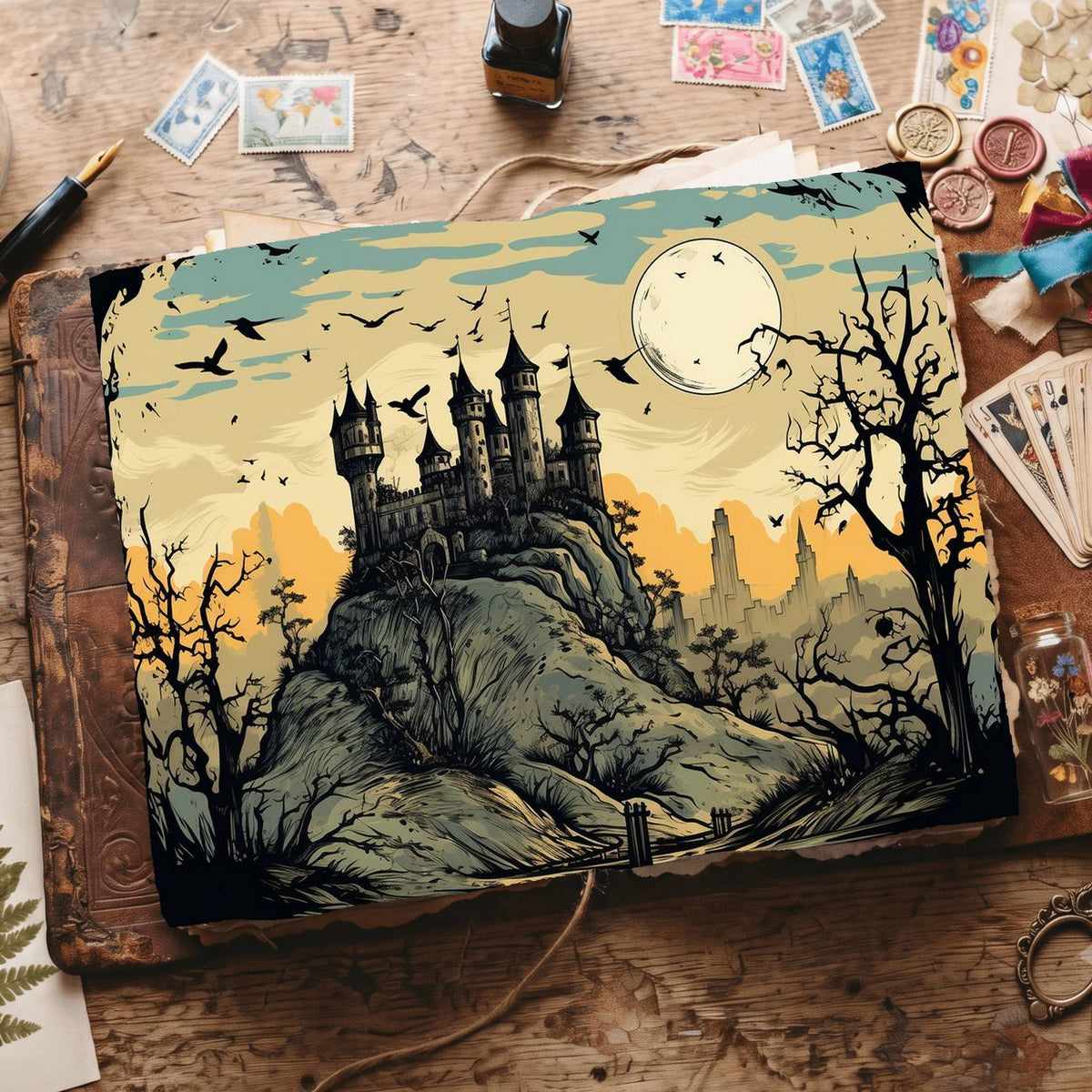 Gothic Castle Digital Papers