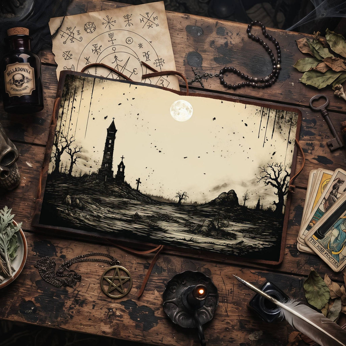 Gothic Cemetery Digital Papers