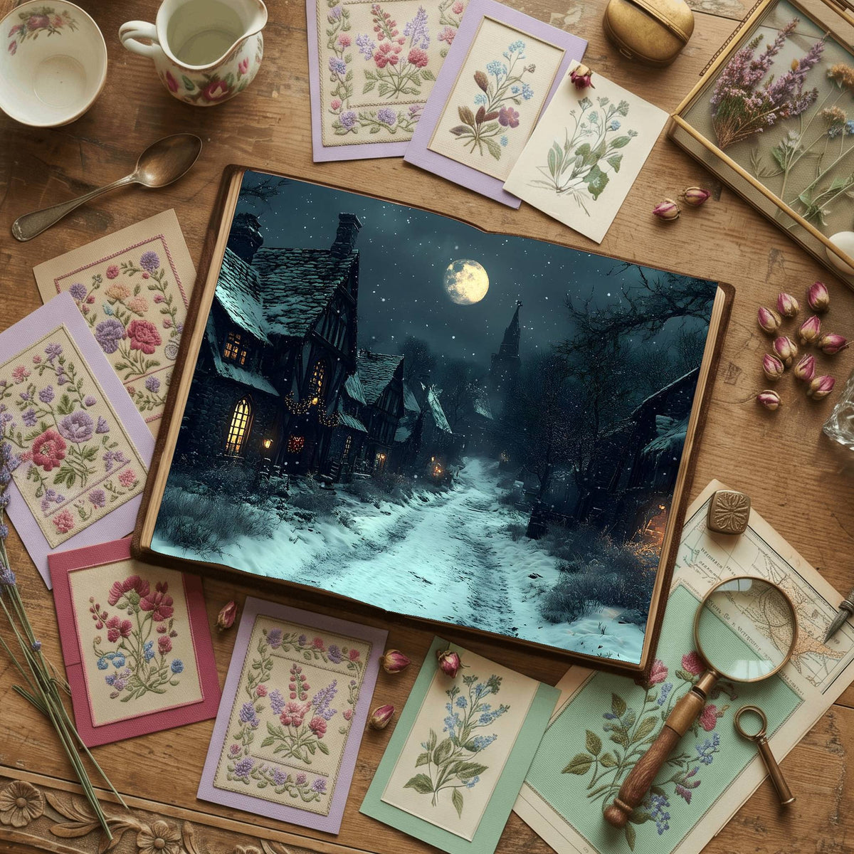 Gothic Christmas Digital Papers