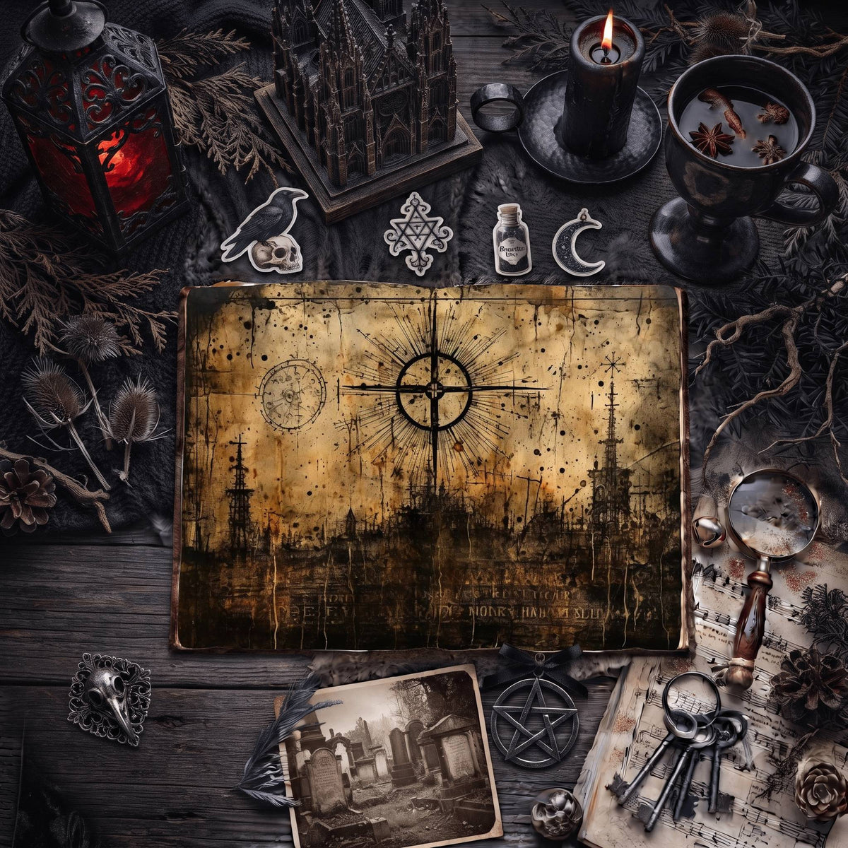 Gothic Grunge Digital Papers