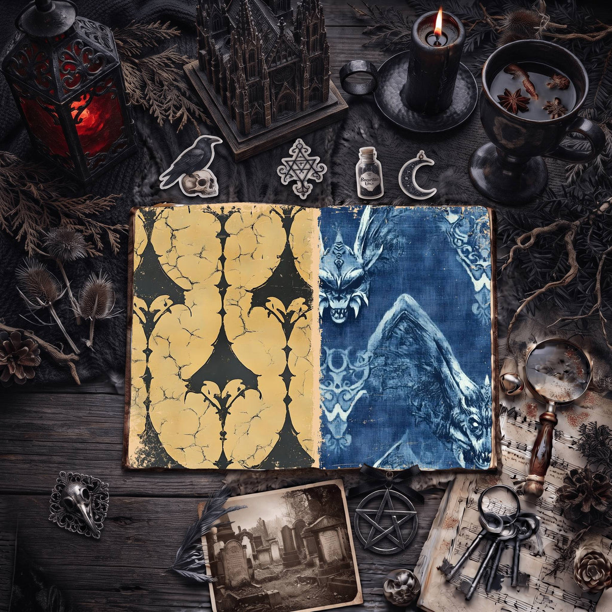 Gothic Digital Papers