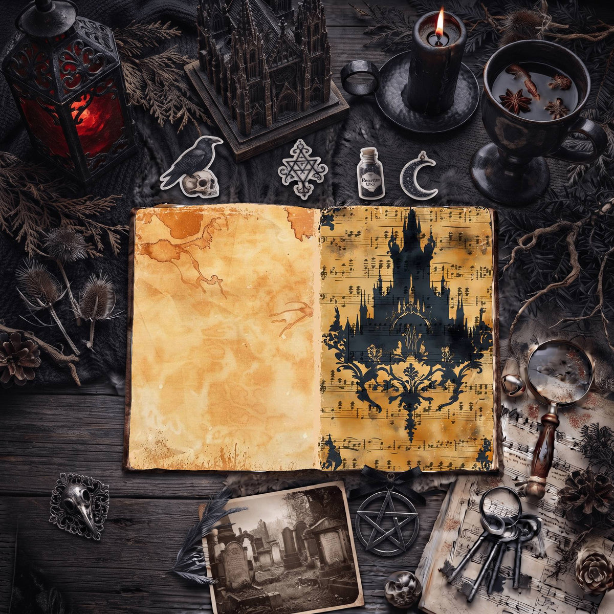 Gothic Digital Papers