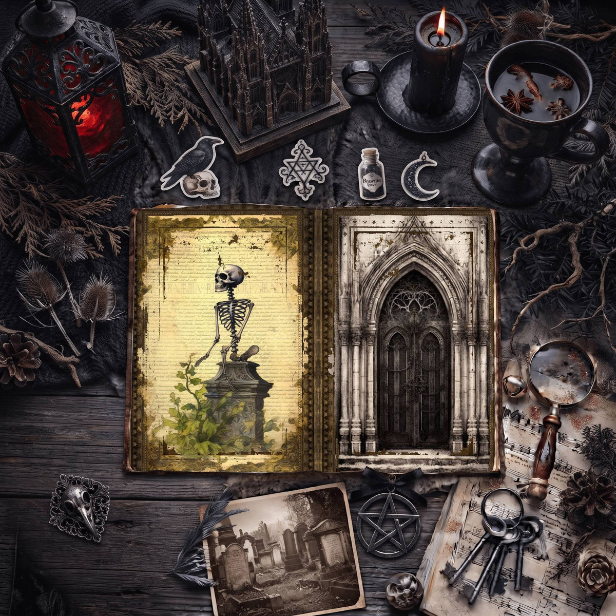 Gothic Digital Papers