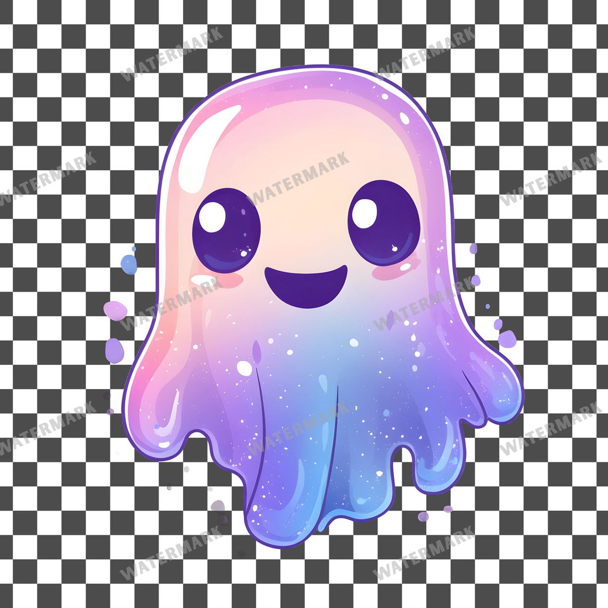 Halloween Kawaii Style Clipart Pngs