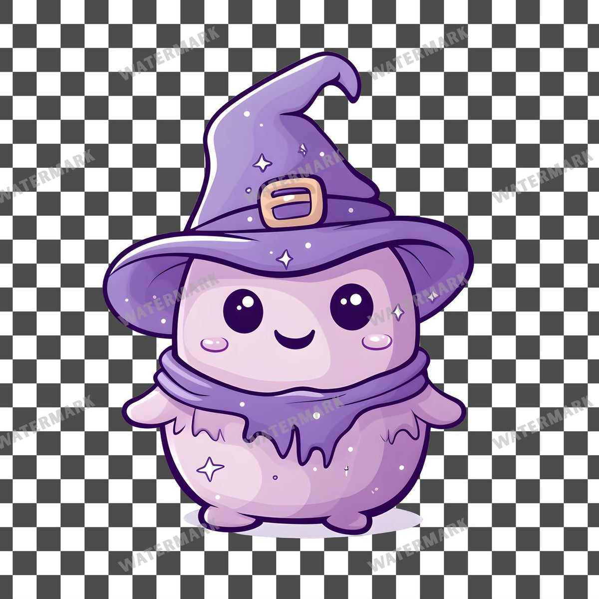 Halloween Kawaii Style Clipart Pngs