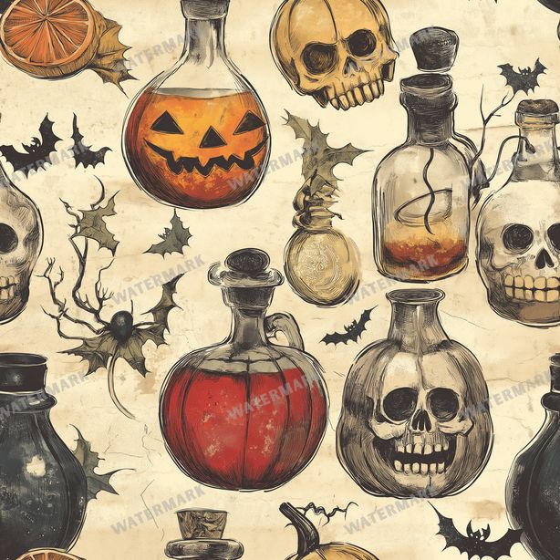 Halloween Seamless Pattern