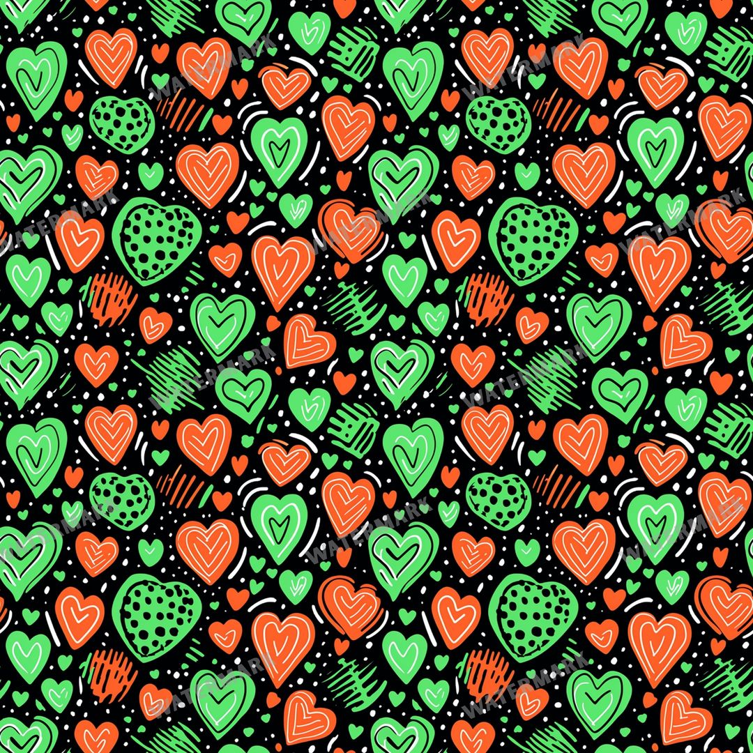 Hearts Seamless Pattern