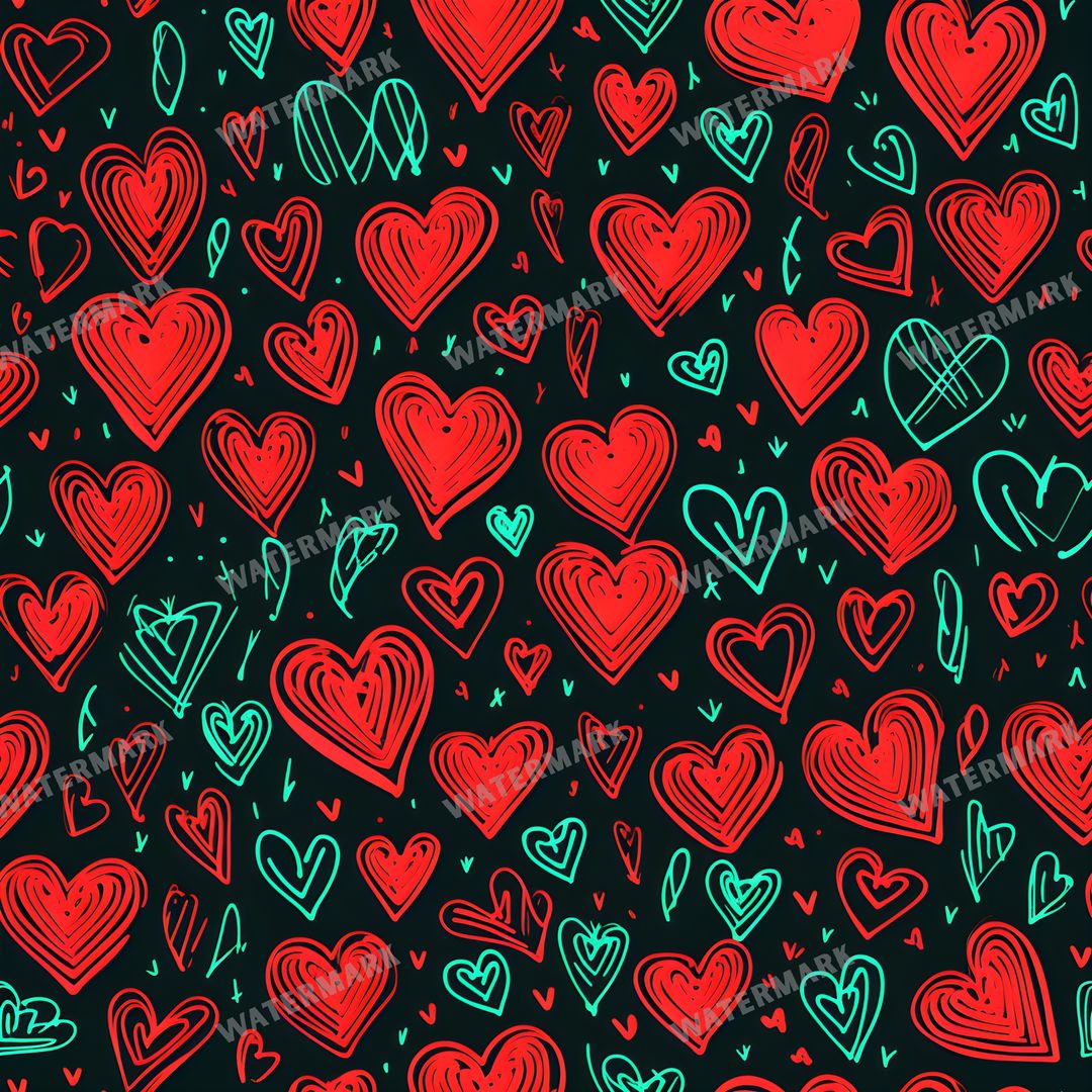 Hearts Seamless Pattern