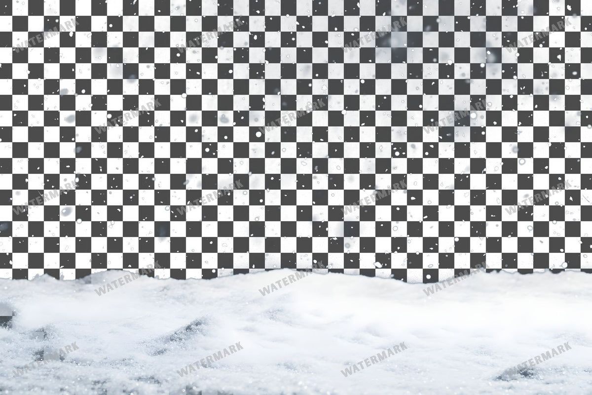 Heavy Snowfall Dense White Flakes Transparent Overlay Pngs