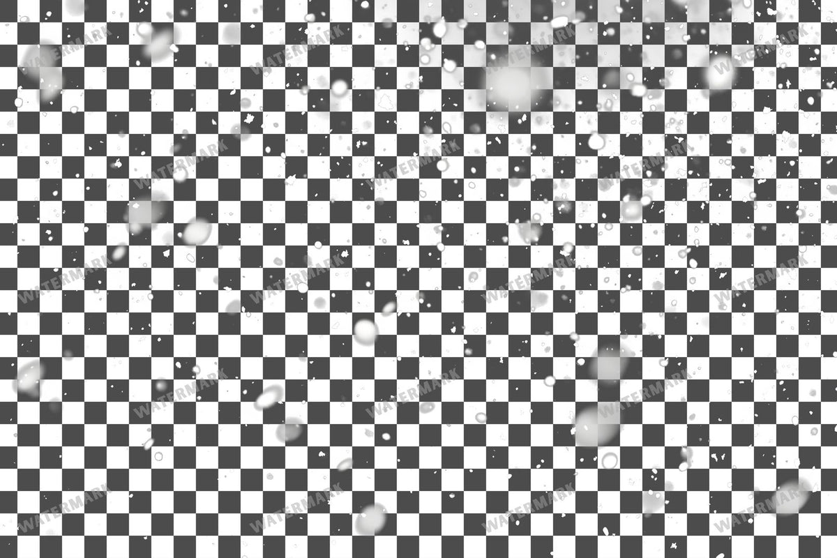 Heavy Snowfall PNG overlay on a transparent checkered background, preview 10
