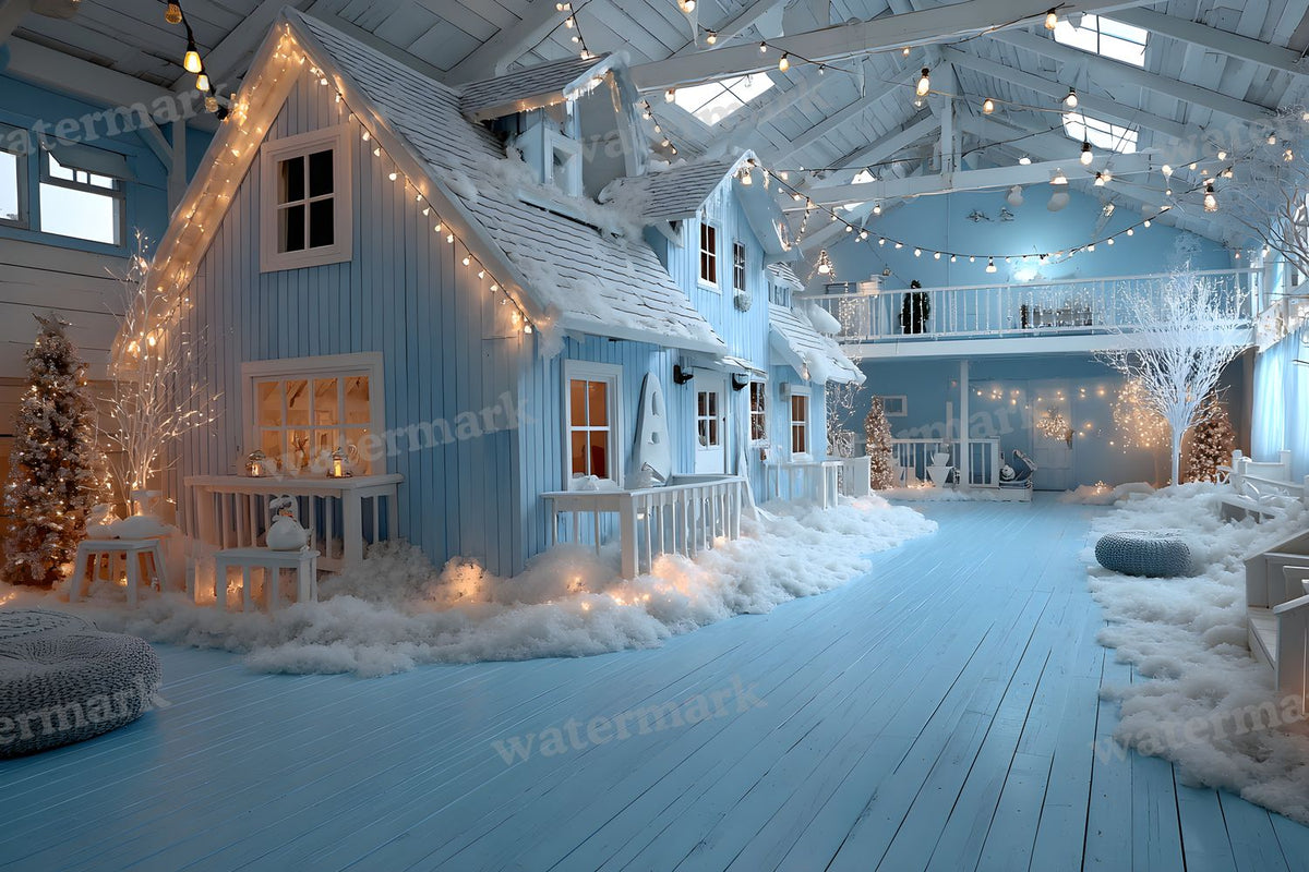 Indoor Winter Wonderland Backdrop Images