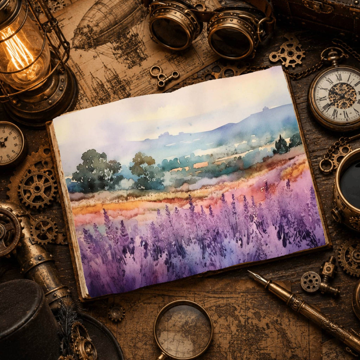 Lavender Digital Papers