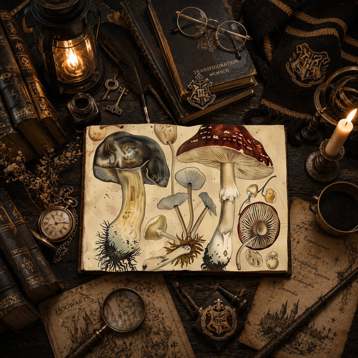 Magic Mushrooms Digital Papers