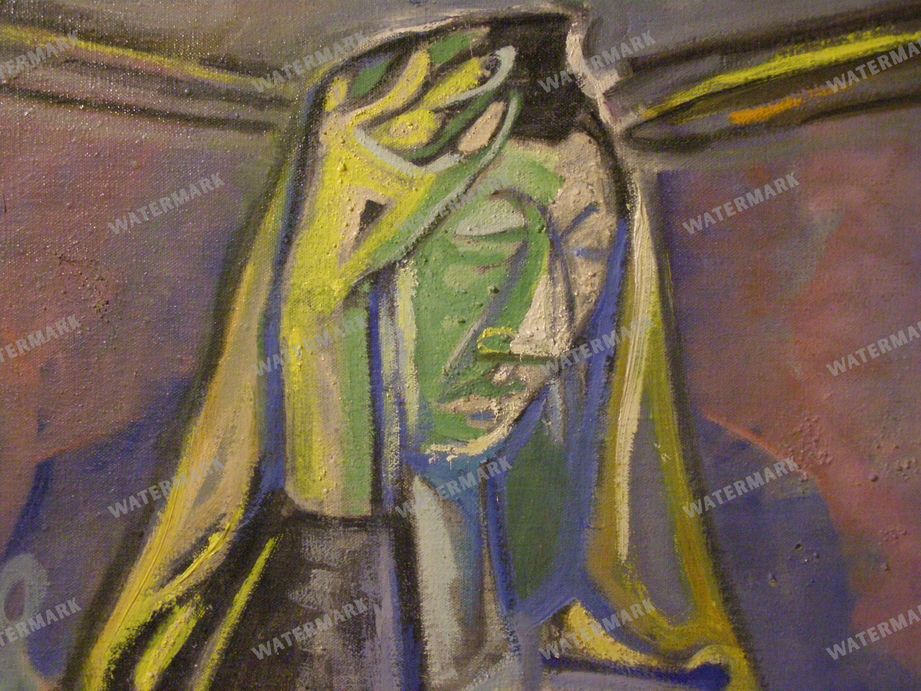 Martin Benka Beside Woodcutters 1940S Vintage Paintings