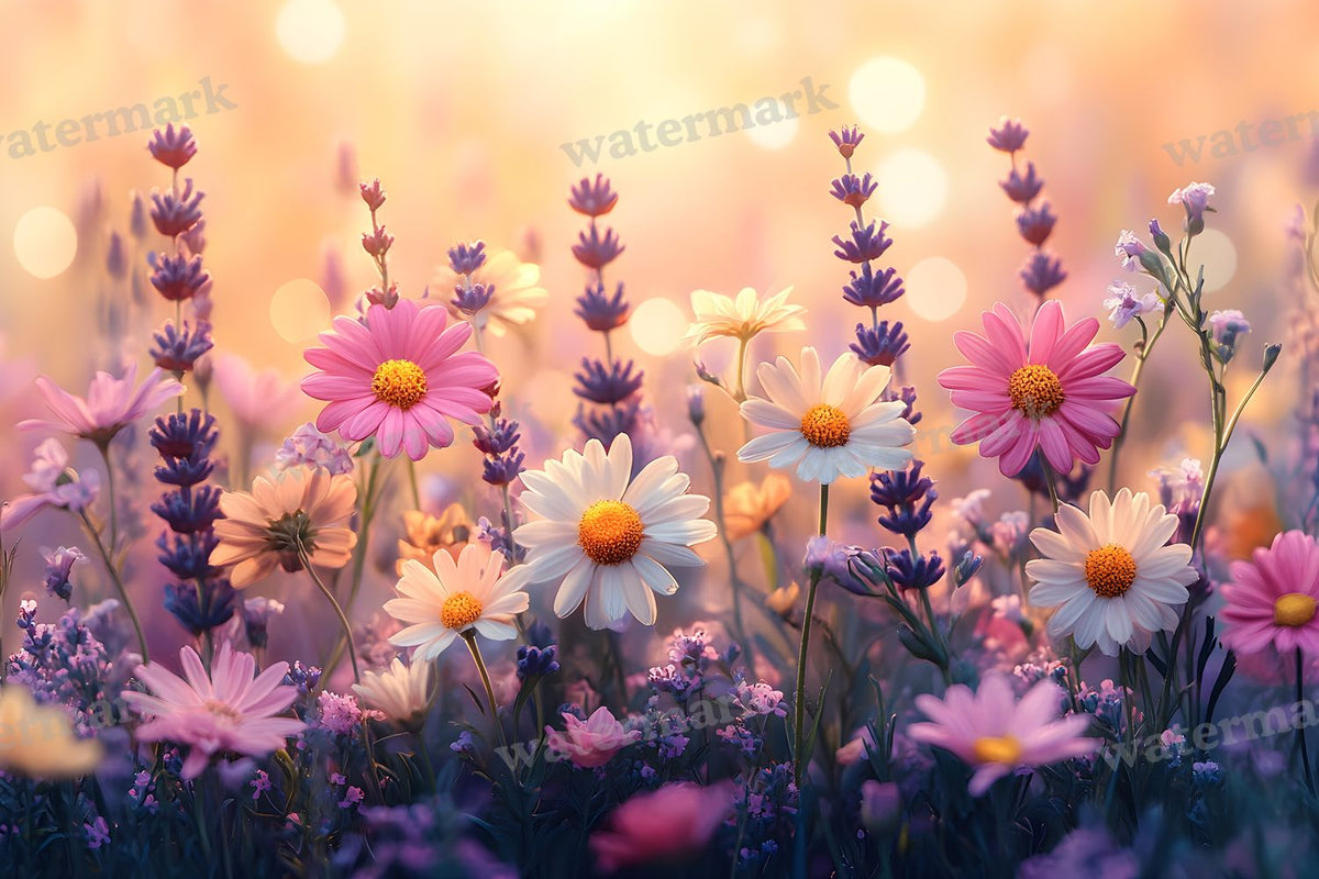 Meadow Dreamscape digital photo backdrop for photo editing, preview 9