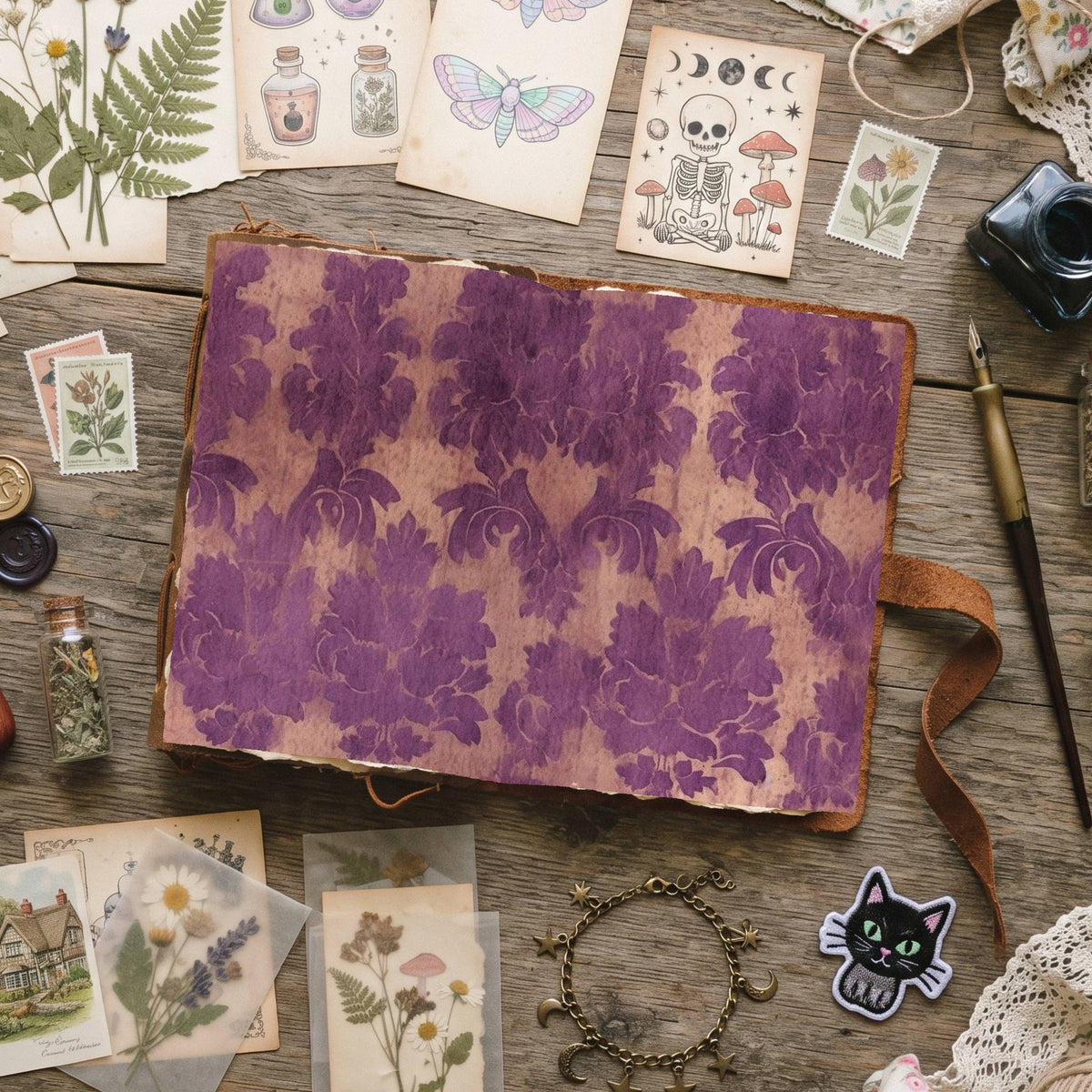 Mixed Damask Digital Papers