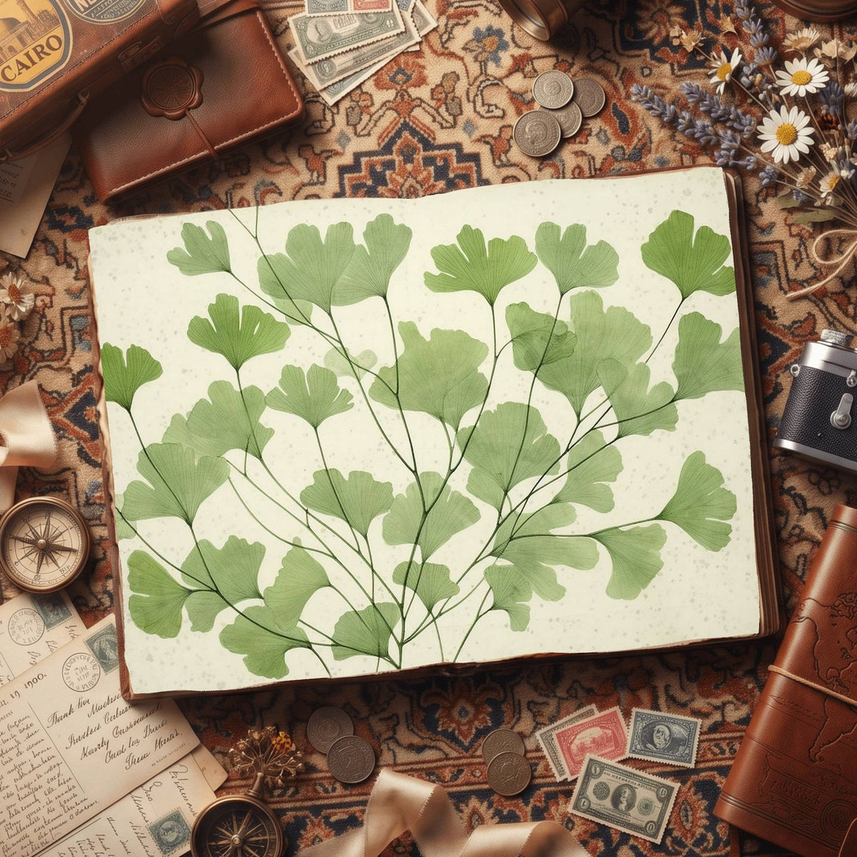 Mixed Leaves Digital Papers