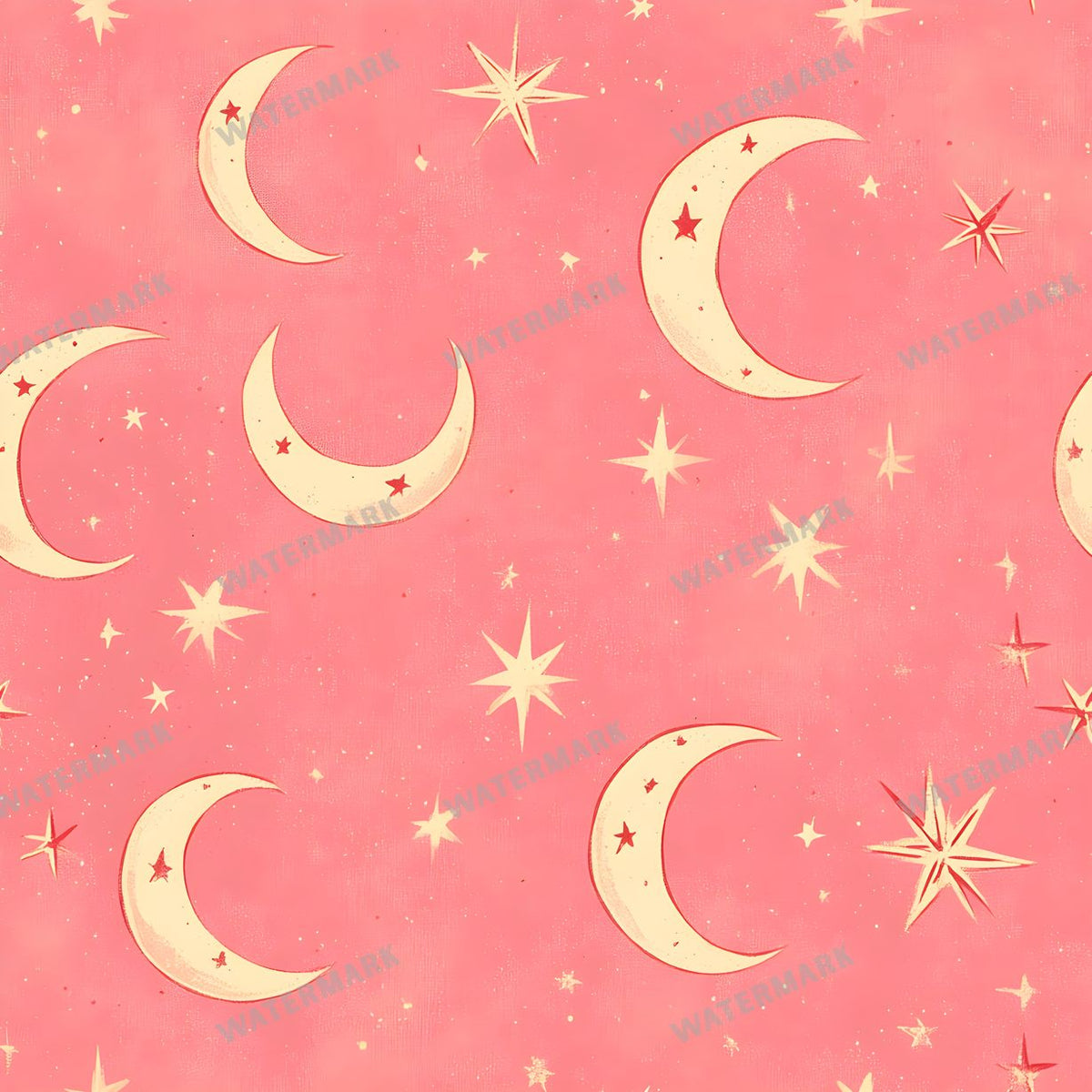 Moon seamless pattern digital paper, repeating design 10
