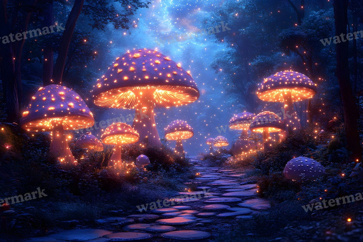 Mushroom Forest Backdrop Images