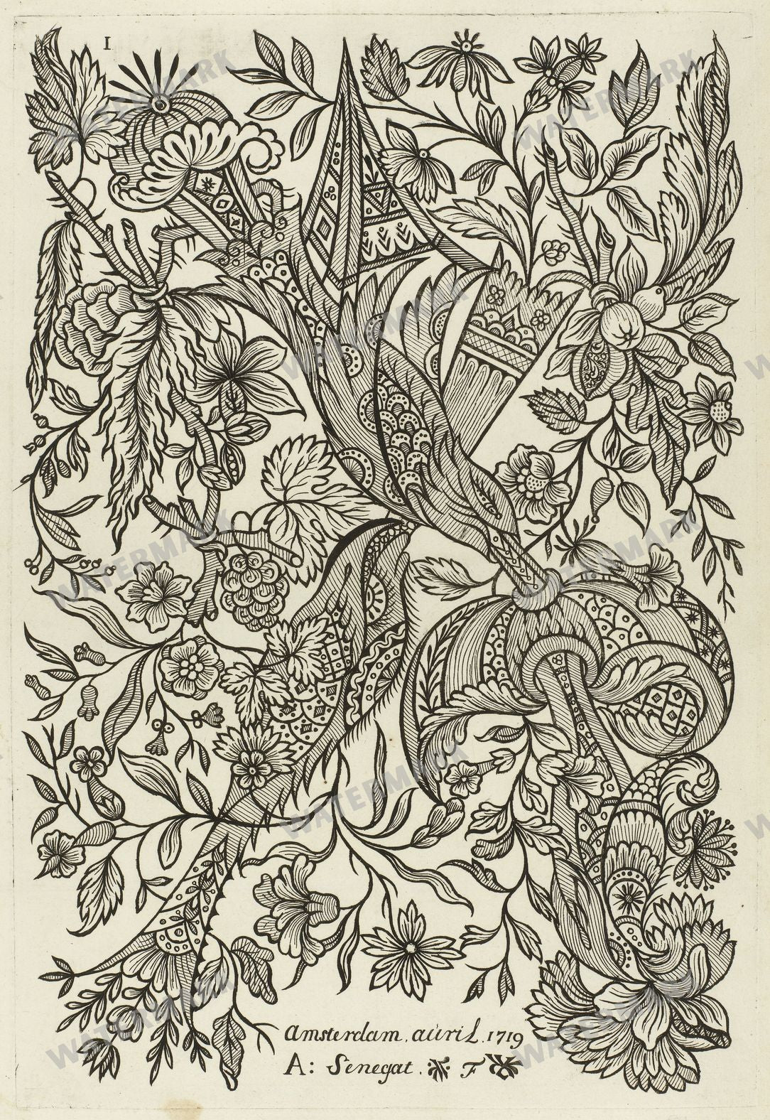 Patterns & Textiles Vintage Paintings