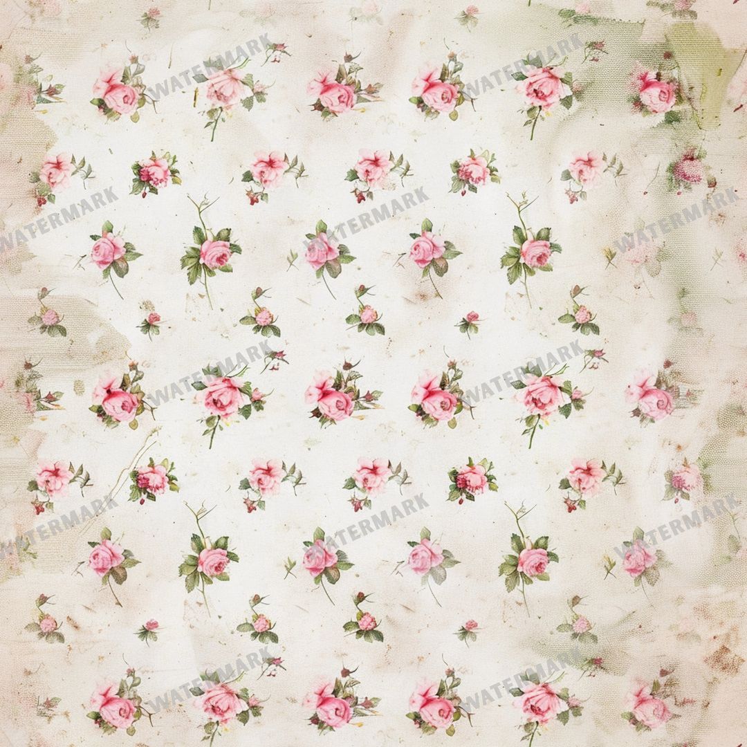 Pink Roses Seamless Pattern