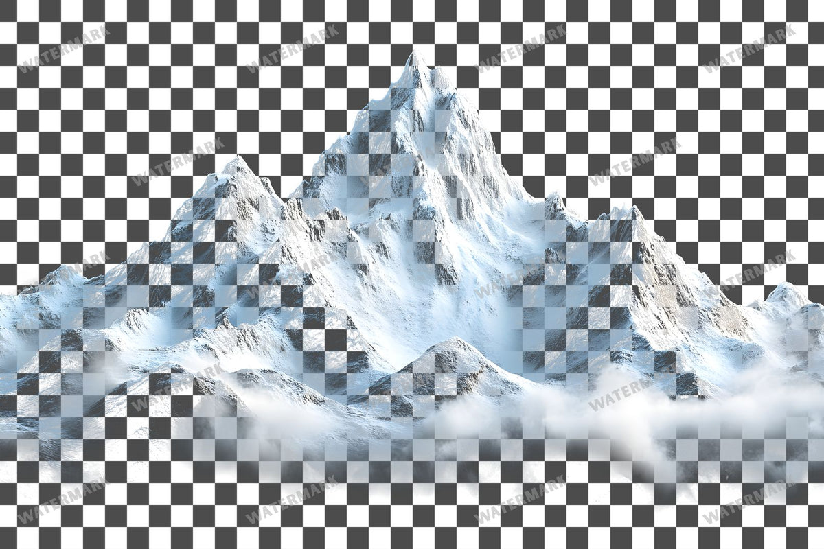 Rocky Mountain Overlay Snowy Peak