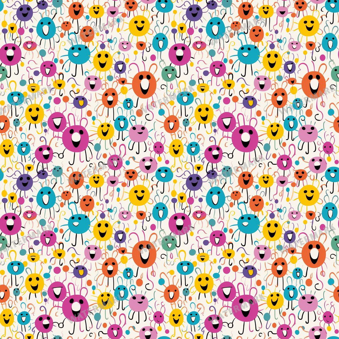 Smileys Seamless Pattern