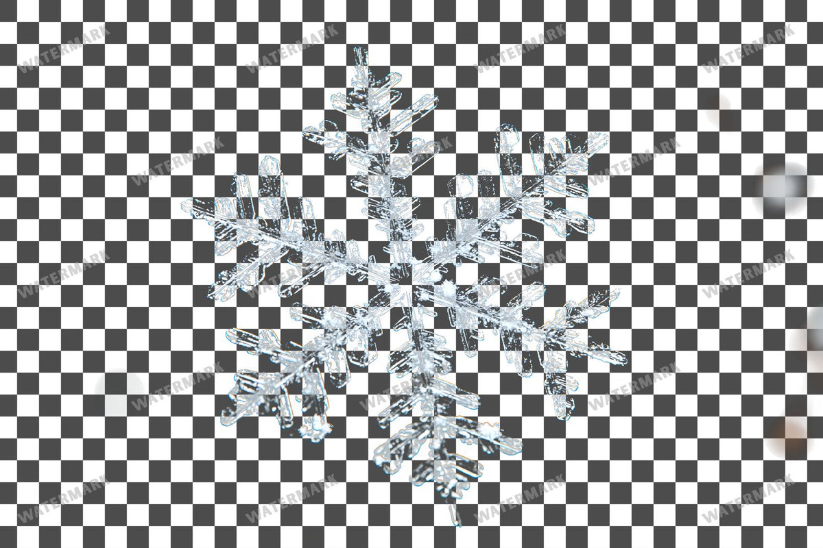 Snowflake Flurry Overlay Swirling Flakes