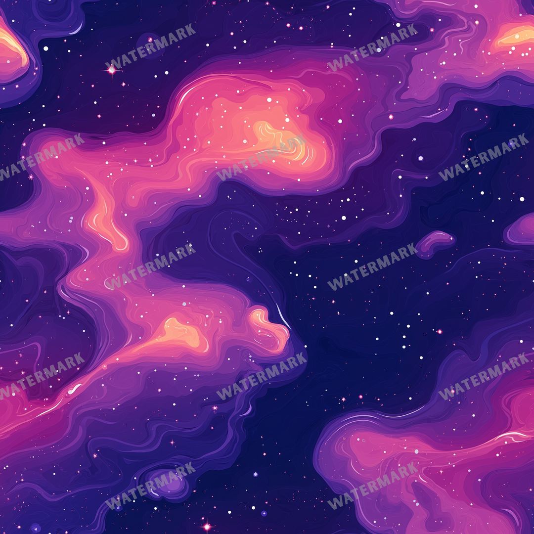 Space And Celestial Seamless Pattern