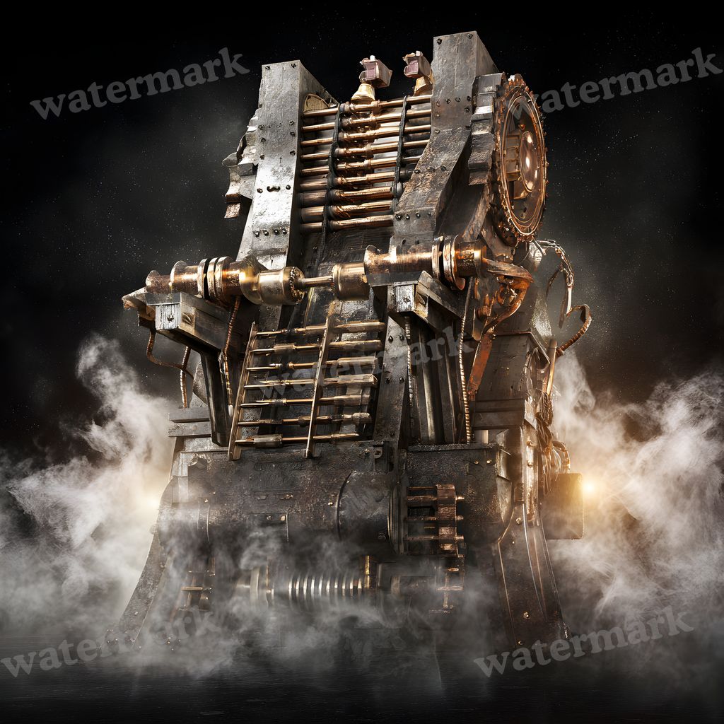 Steampunk Machine Frame Backdrop Images