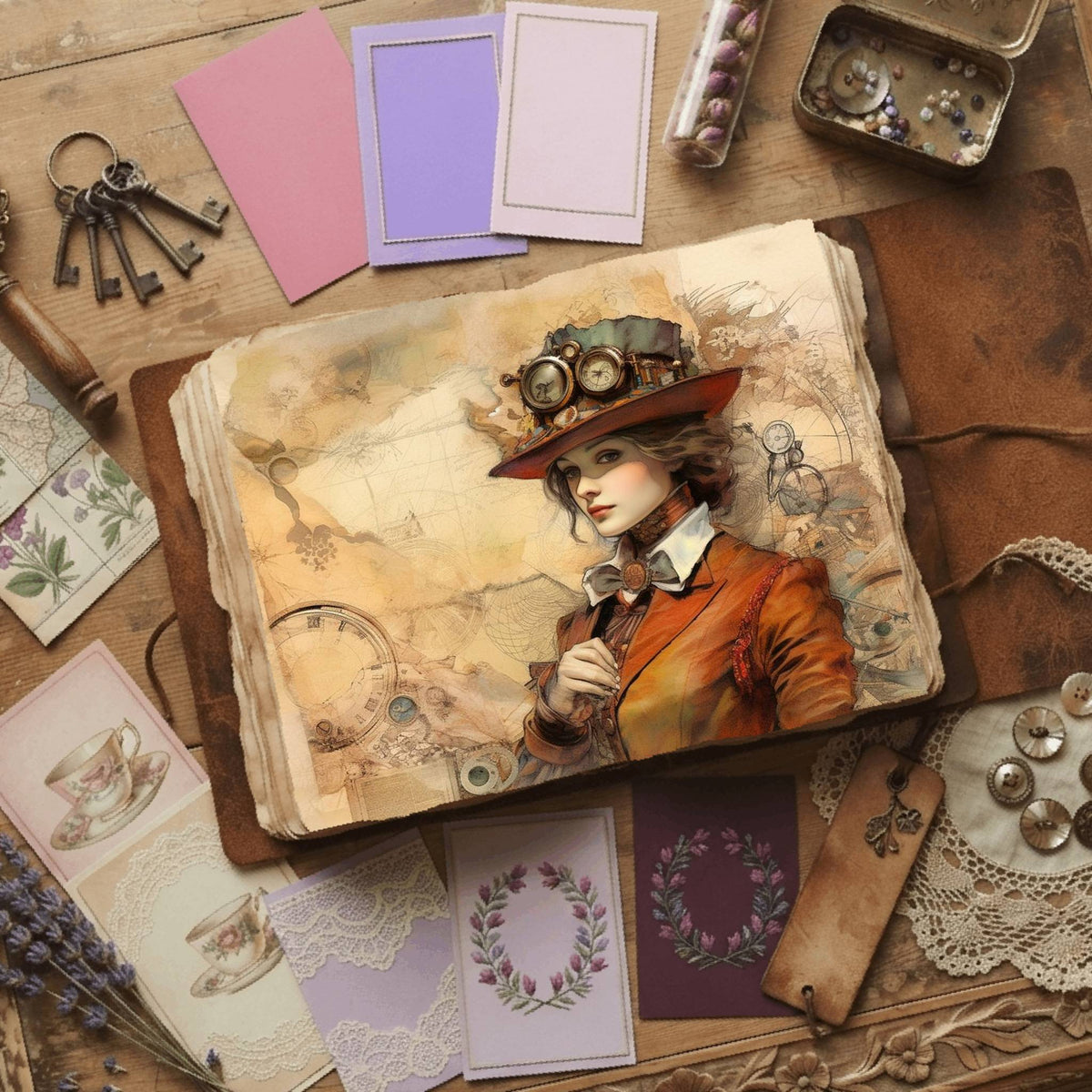 Steampunk Digital Papers