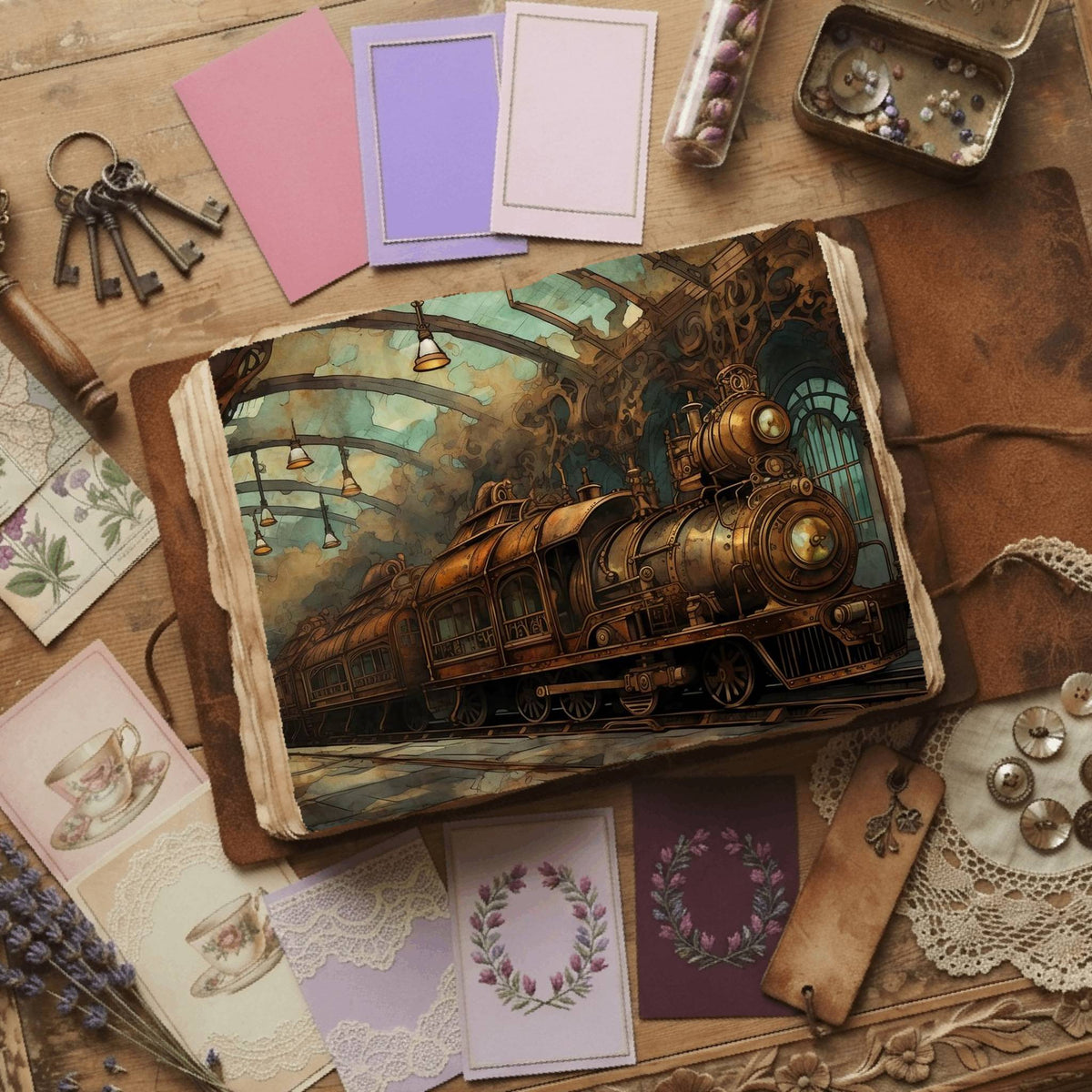 Steampunk Digital Papers
