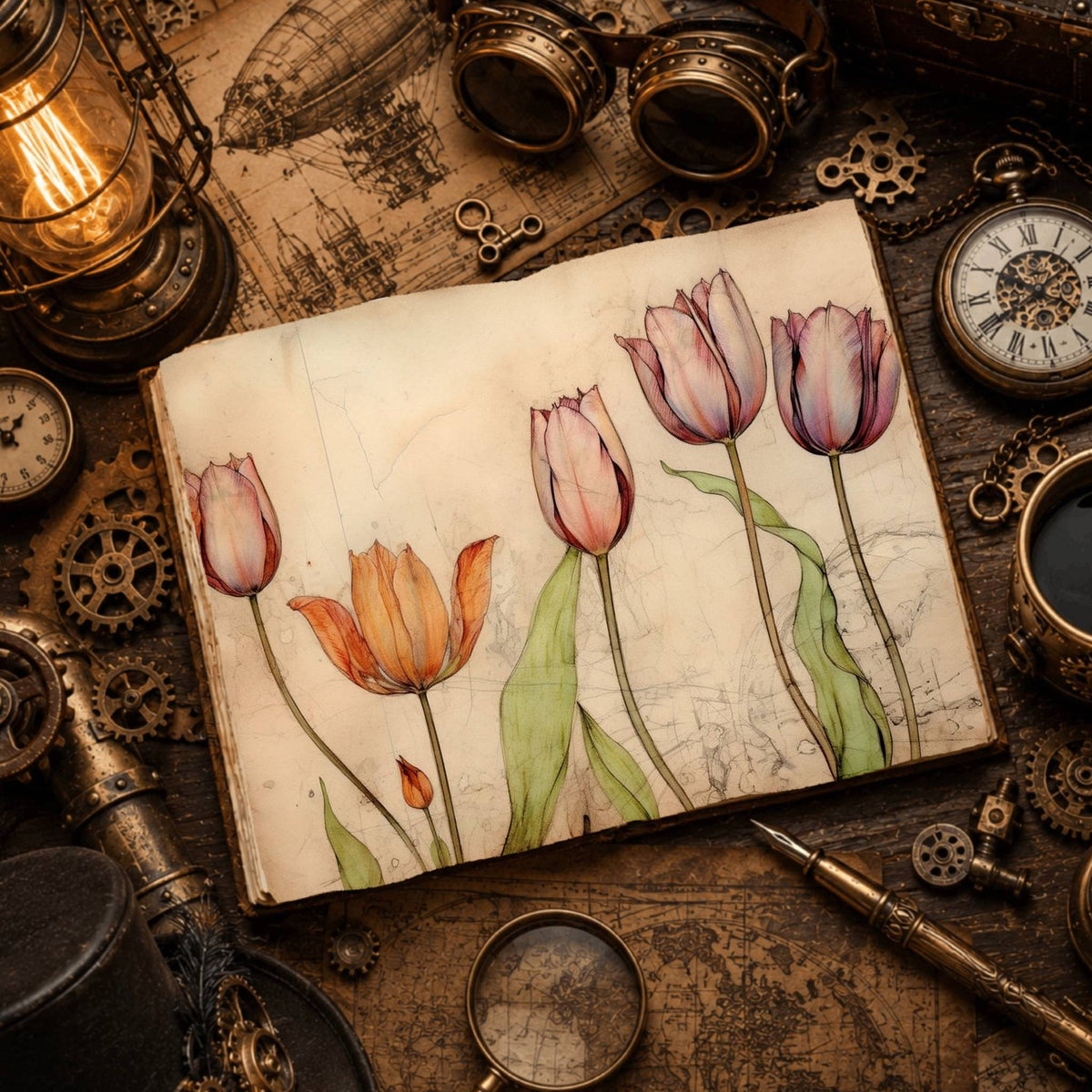 Tulips Digital Papers