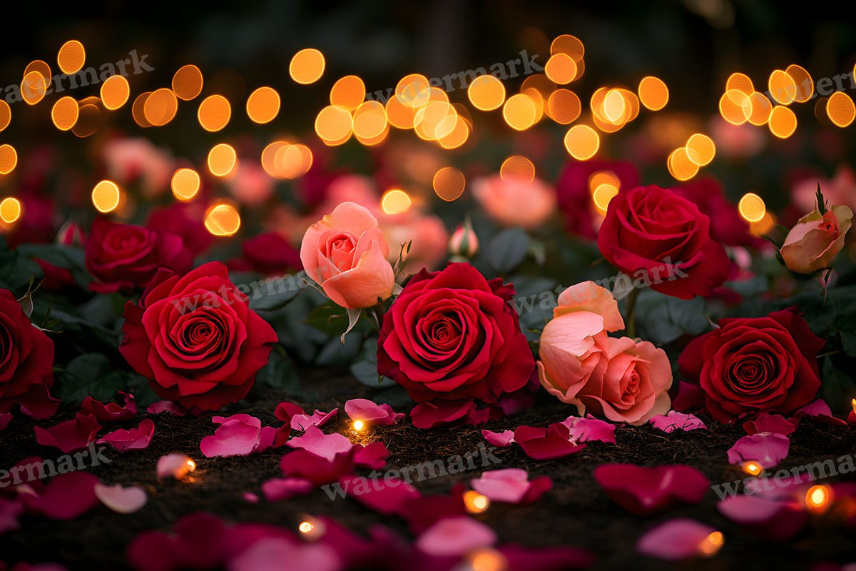 Valentine Rose Garden digital photo backdrop for photo editing, preview 9
