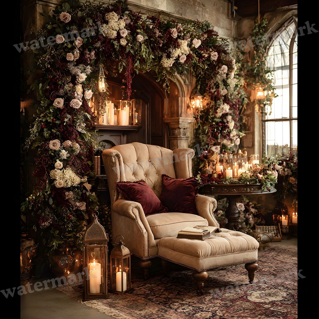 Victorian Christmachaos Backdrop Images