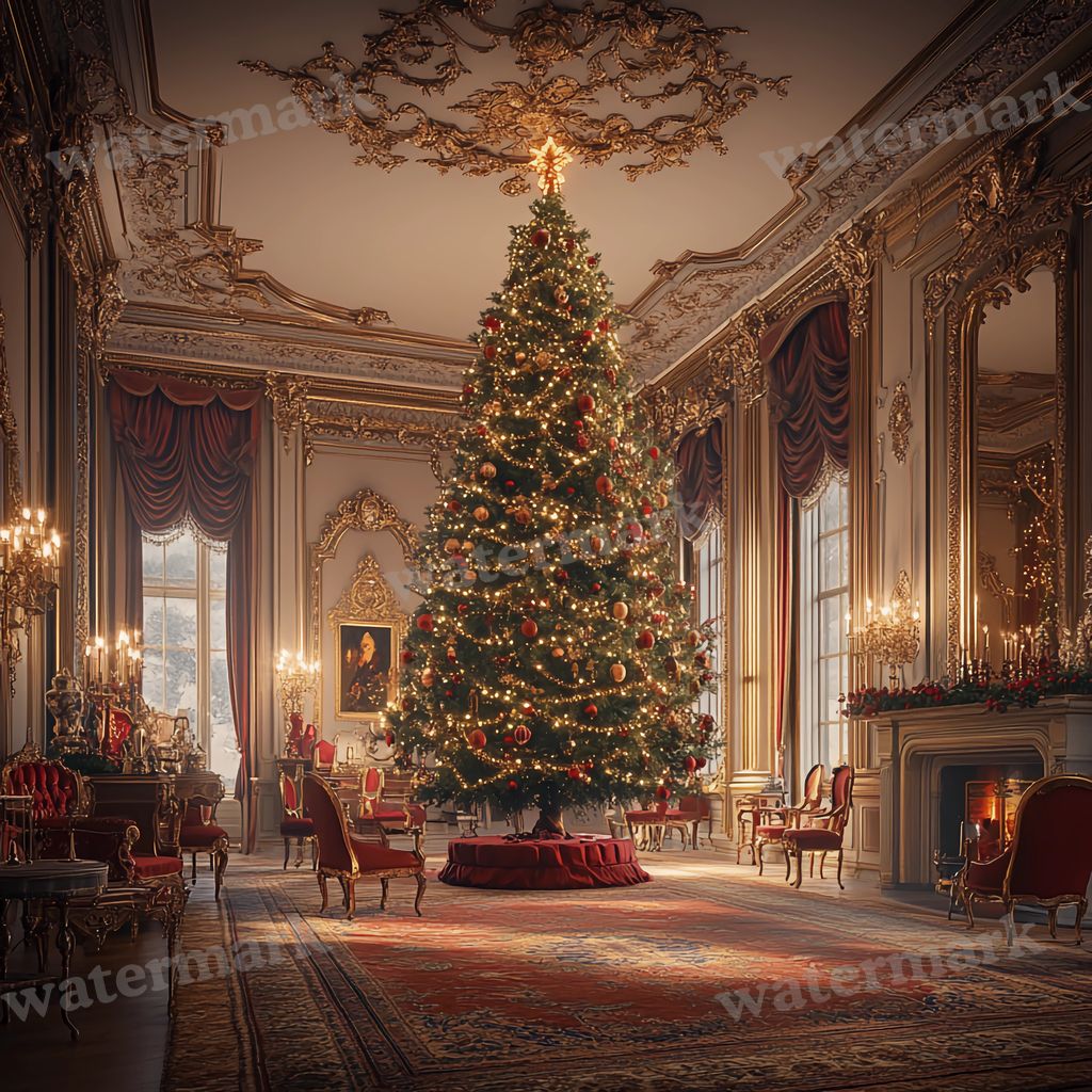 Victorian Christmas Backdrop Images
