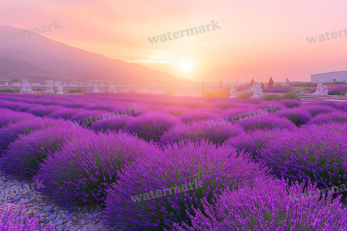 Victorian Lavender Garden Backdrop Images