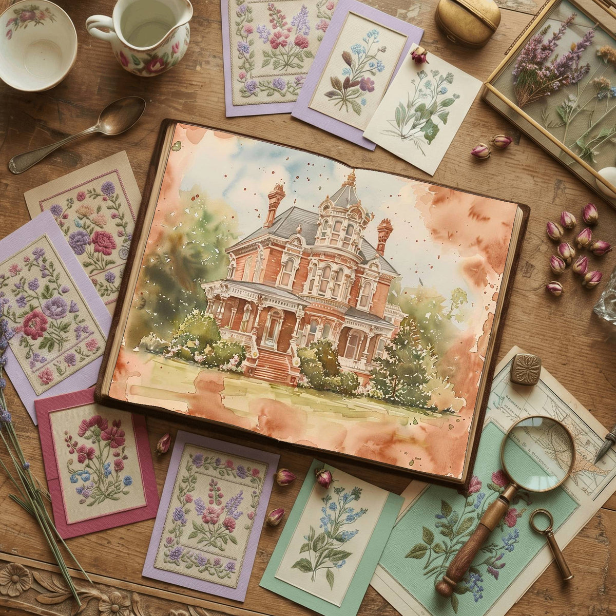 Victorian Life printable junk journal paper, page preview 10