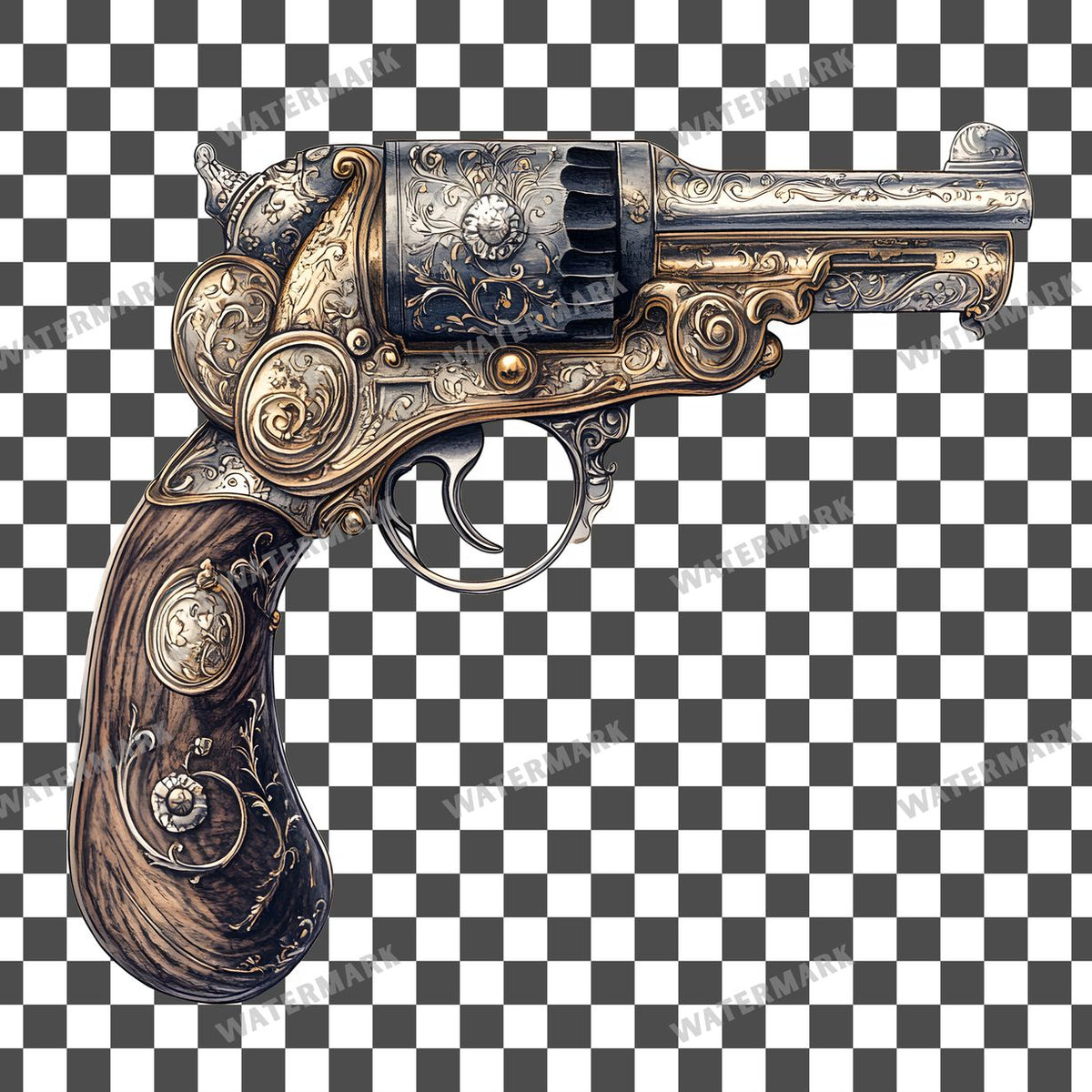 Weapon Vintage Style Clipart Pngs