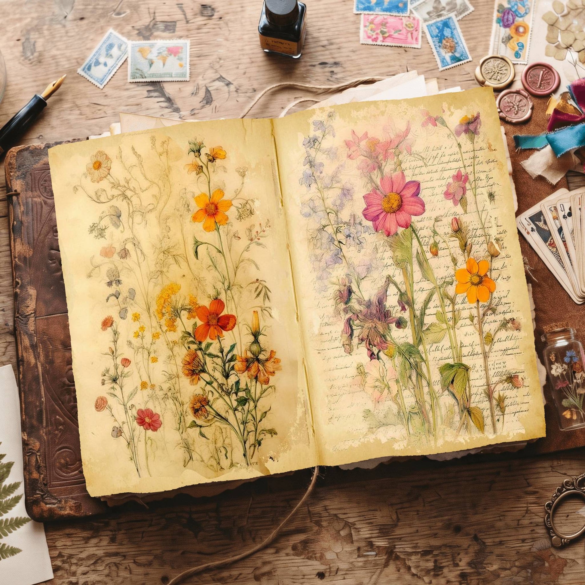 Wildflowers Digital Papers