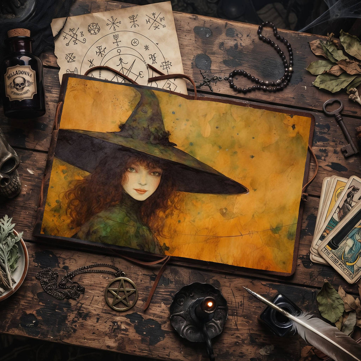 Witch printable junk journal paper, page preview 10