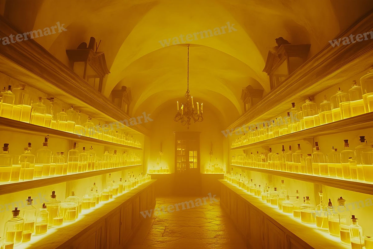 Witchs Apothecary Room Backdrop Images