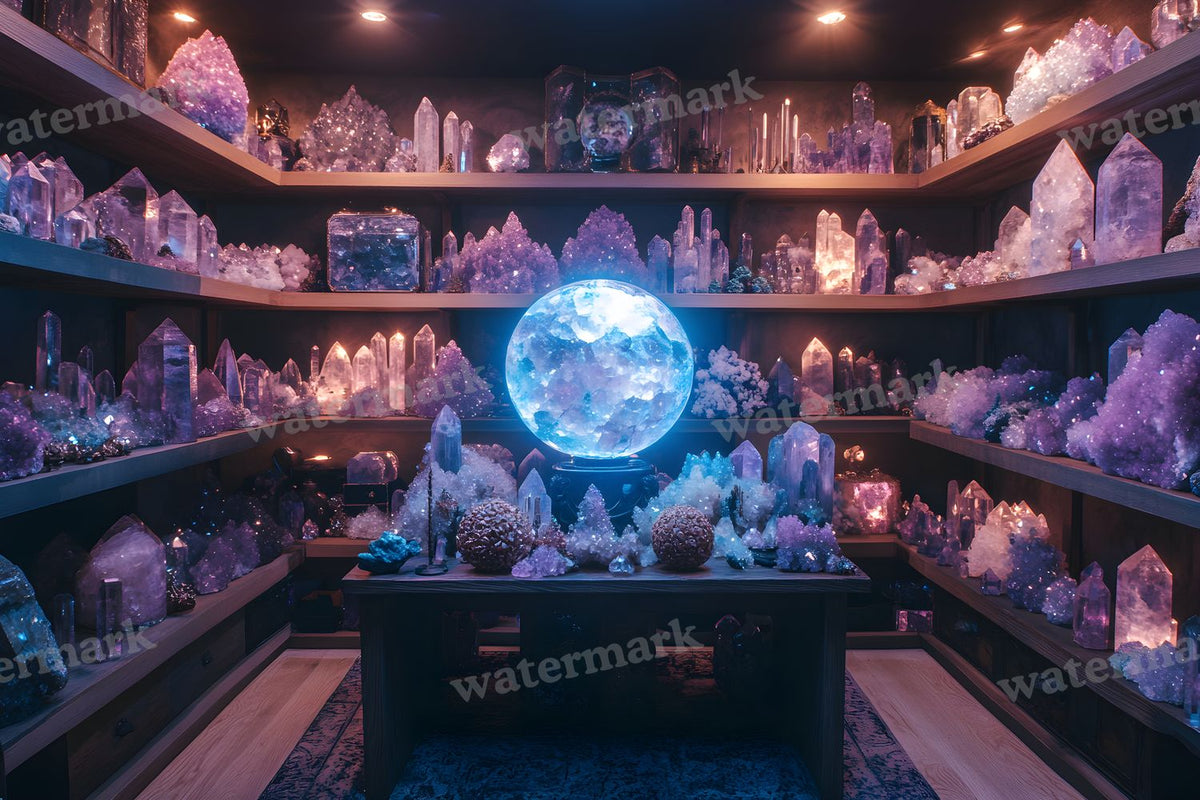 Witchs Crystal Den Backdrop Images