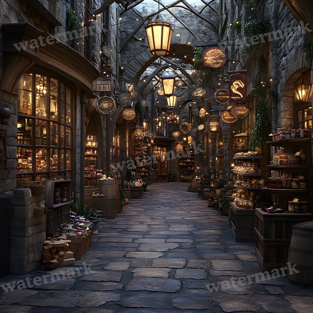 Wizarding Alley Backdrop Images
