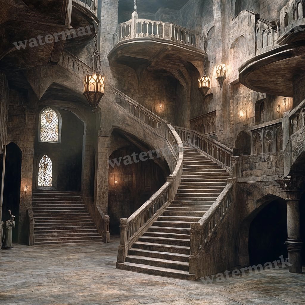 Wizarding School Staircinematic Movie Backdrop Images