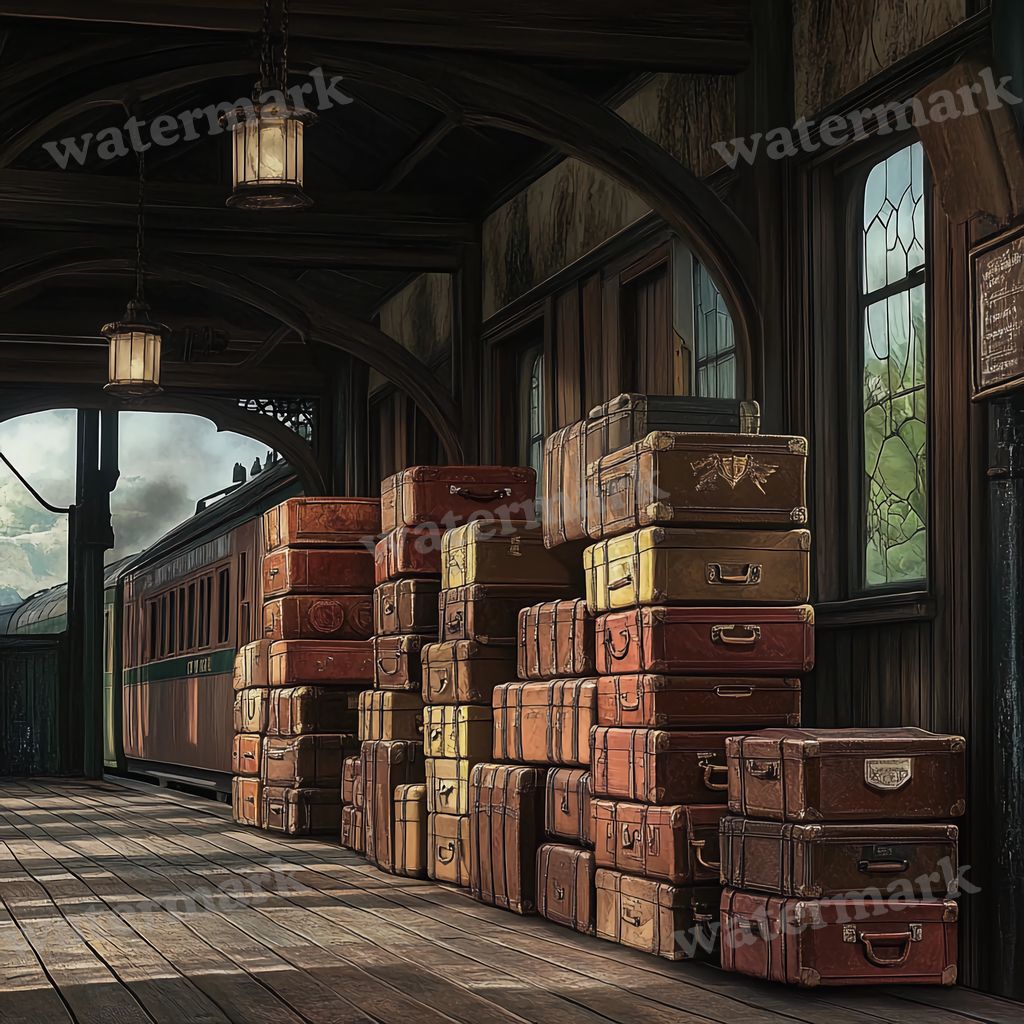 Wizarding School Train Platform Movie Scene Backdrop Images