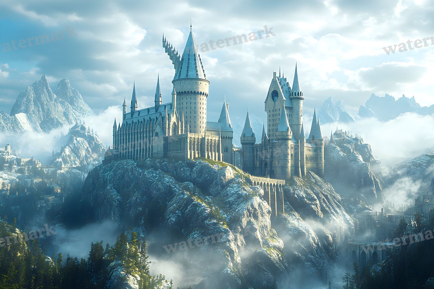 Wizarding School Backdrop Images
