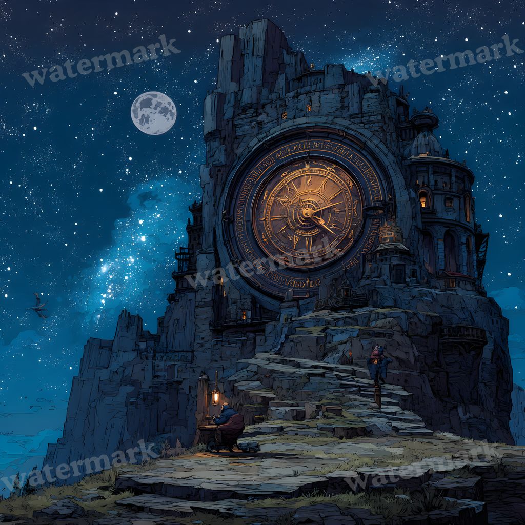 Wizardsteampunk Mountain Tower Backdrop Images