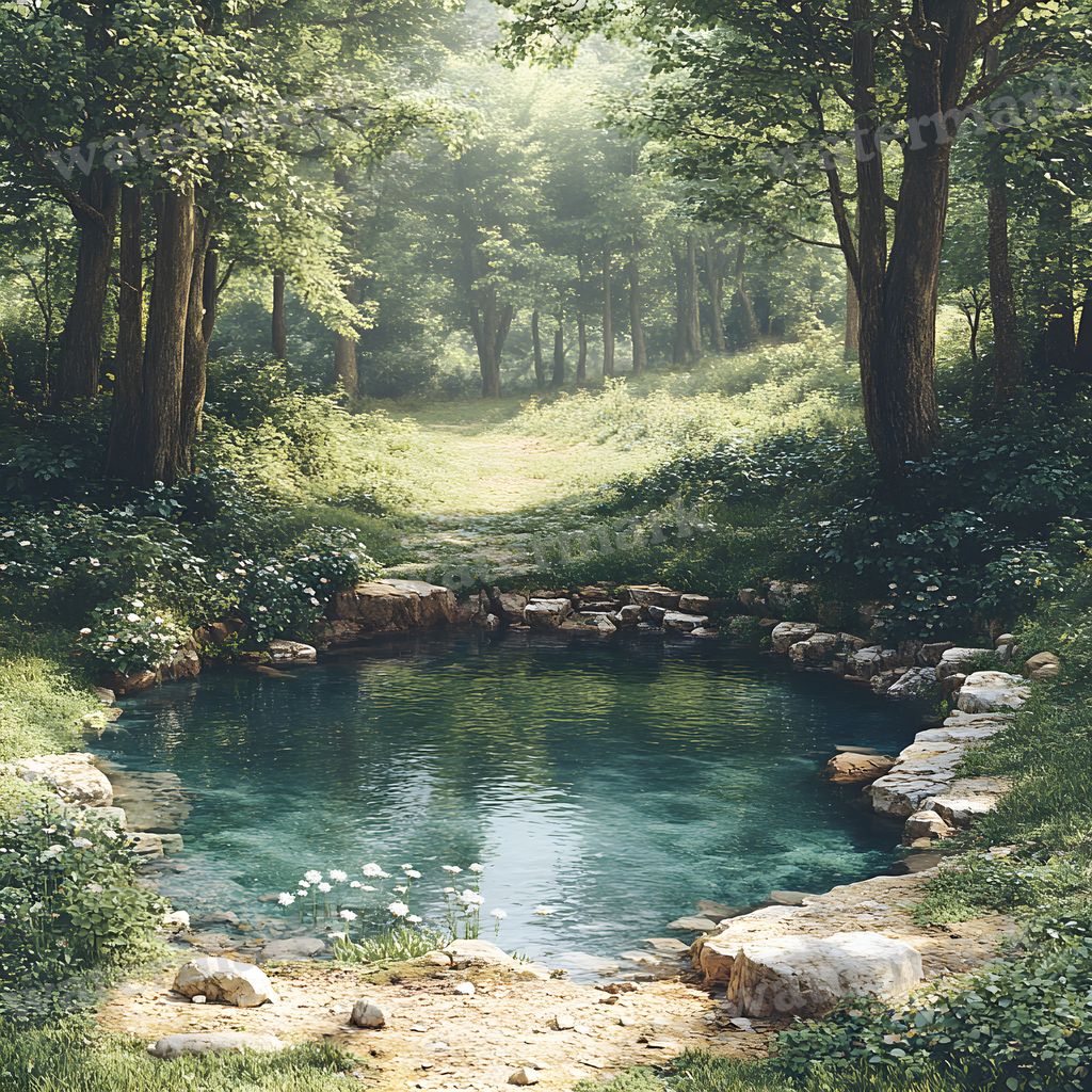 Woodland Cabin Backdrop Images